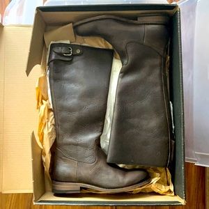 Frye Slate Jayden Buckle Back Zip tall boot 8.5